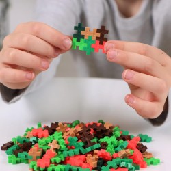 PLUS PLUS - Gioco di costruzione, PP4266, giungla, 100 pezzi