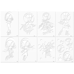 Disney - Marvel - Spidey and his Amazing Friends - Spray Pen Set - Colouring Pens for Children - Colouring Set with Colouring P