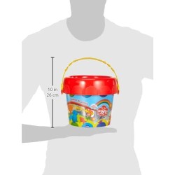 DIDO - SECCHIELLO GRANDE Didomio Storie di Pasta, multicolore, 397800, 12 salsicciotti, formine ed attrezzi per modellare