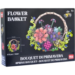 Nice Mattoncini – Bouquet di Primavera di Fiori con Ape e Coccinella