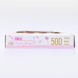 Nice Group - Perline ABC Flower Bouquet, Kit da 500 Perline colorate e multiformi