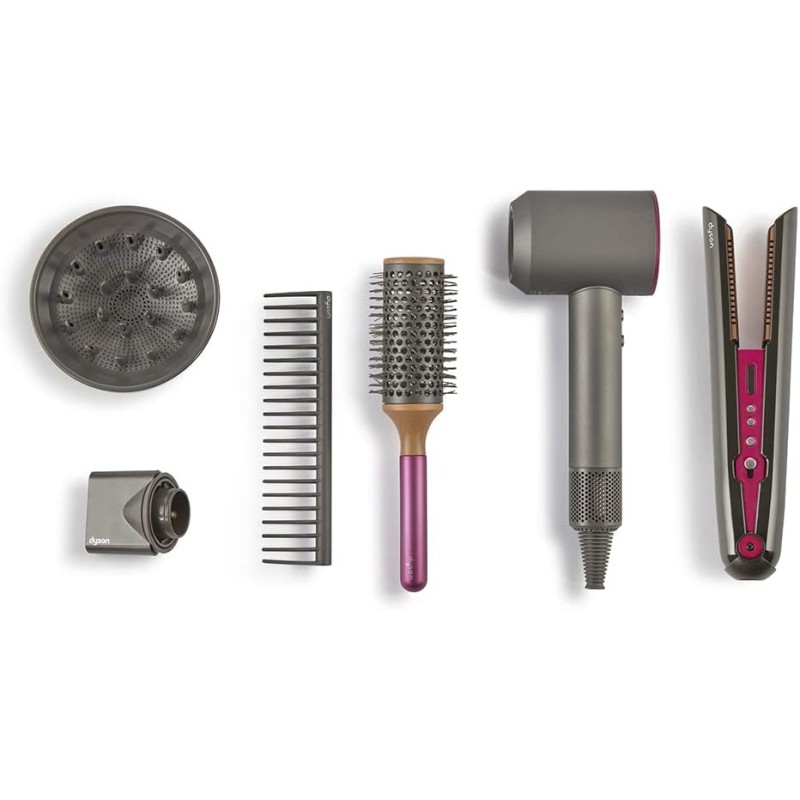 ODS - Dyson, Deluxe Set Supersonic + Corrale, Asciugacapelli Supersonic e Piastra Capelli Giocattolo, Include Spazzola, Diffuso