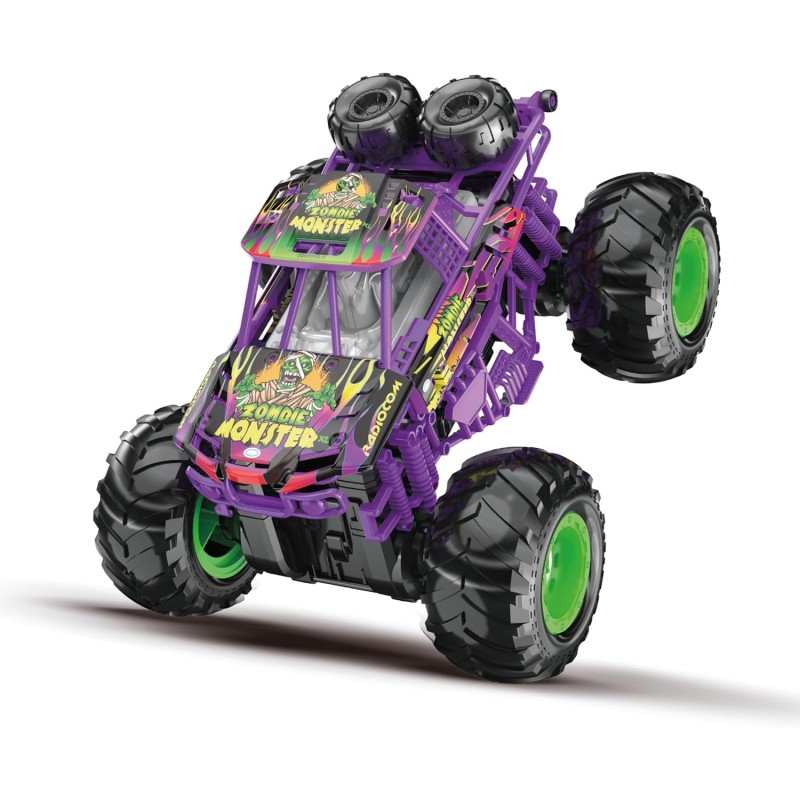 Zombie Monster XL Auto RC sc.1:12 2.4 Ghz, 7 funzioni, 2 velocità SCOCCA IN METALLO, funzione impennata, tasto DEMO, velocità m
