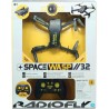 Radiofly - Space Wasp 32 - Drone RC 2.4GHz richiudibile - Camera 480p - Wi-Fi - App - 8 funzioni - 3 velocità - Flip 360° - Fer