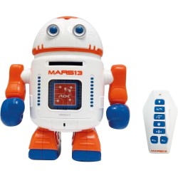 Mars 13 Robot RC ad infrarossi, Funzioni: movimento in avanti/indietro gira a destra/sinistra, luci e suoni programmabile, regi