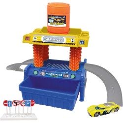 Silver Wheel - Auto lavaggio con auto cambia colore auto in metallo a ruote libere Attivazione tramite pompetta, vaschetta di s