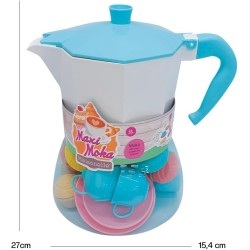 Maisonelle, Maxi Moka con Accessori per Pausa Caffè, Misure Prodotto 27 x 15,4 cm. Giocattolo per Bambini, Età Consigliata +3