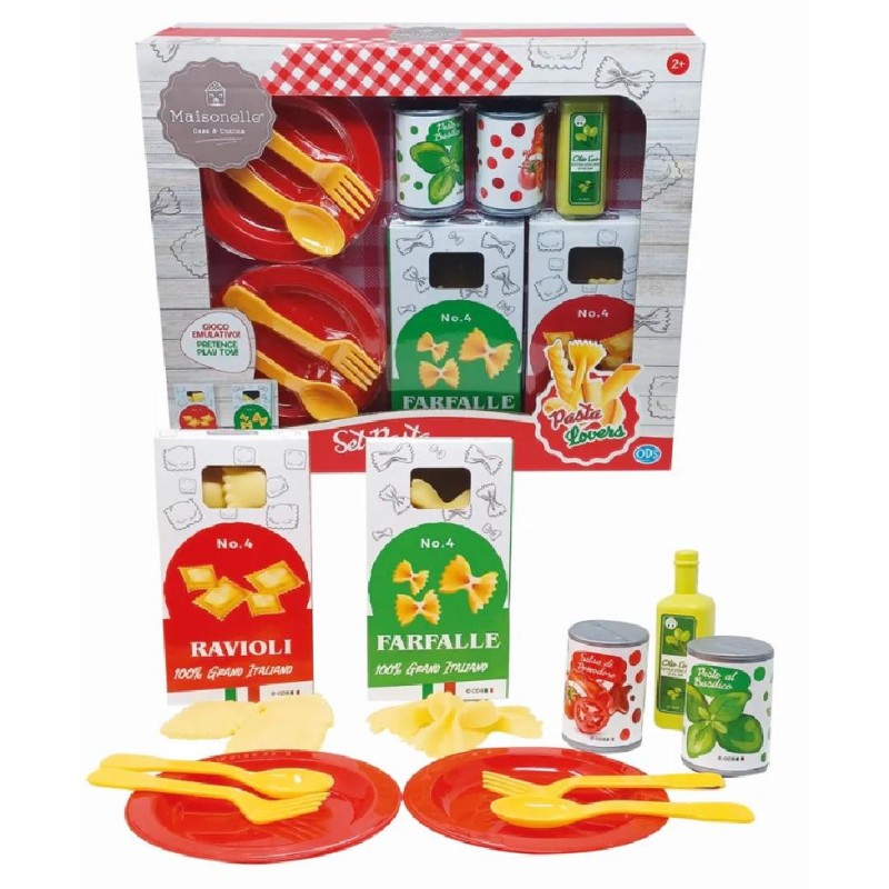 Maisonelle - Pasta lover Set Pasta con accessori, gioco cucina, bambini 3+ anni