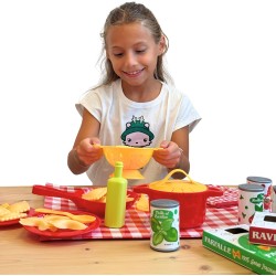 Maisonelle - Pasta Lovers set Deluxe 3 pacchetti di pasta, 3 mestoli, presina, scolapasta, pentola con coperchio, padella 2 bar