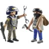 PLAYMOBIL Duo Pack 71505 Poliziotto e Ladro Giocattolo per Bambini dai 4 Anni