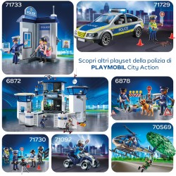 PLAYMOBIL City Action 71874 Police Station with Investigation Room Set da gioco con statuine, Stazione di polizia con sala inte