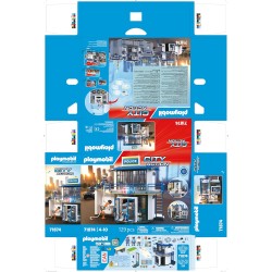 PLAYMOBIL City Action 71874 Police Station with Investigation Room Set da gioco con statuine, Stazione di polizia con sala inte