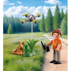 PLAYMOBIL Special Plus 71880 - Salvataggio di un cerbiatto con drone