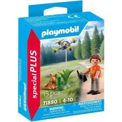 PLAYMOBIL Special Plus 71880 - Salvataggio di un cerbiatto con drone