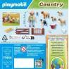 PLAYMOBIL Country 71444 Pastore con Gregge, con Un Border Collie, Un tosatore e Paglia, Giochi di Ruolo Divertenti, Giocattolo 