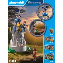 PLAYMOBIL Novelmore 71483 Torre dei cavalieri con drago, battaglia tra i Cavalieri di Novelmore e i Cavalieri di Burnham, gioch