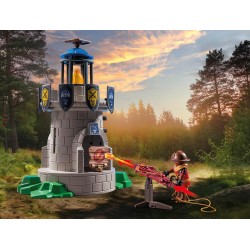 PLAYMOBIL Novelmore 71483 Torre dei cavalieri con drago, battaglia tra i Cavalieri di Novelmore e i Cavalieri di Burnham, gioch