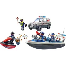 PLAYMOBIL City Action 71570 Inseguimento della polizia in acqua