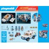 PLAYMOBIL Action Heroes 71597 Furgone Portavalori, inseguimento mozzafiato, tra cui tre poliziotti, un ladro in moto e un cane 