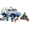 PLAYMOBIL Action Heroes 71597 Furgone Portavalori, inseguimento mozzafiato, tra cui tre poliziotti, un ladro in moto e un cane 