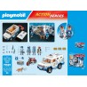 PLAYMOBIL Action Heroes 71597 Furgone Portavalori, inseguimento mozzafiato, tra cui tre poliziotti, un ladro in moto e un cane 