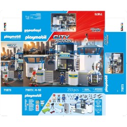PLAYMOBIL City Action 71873 Police Command Center Set da gioco con statuine, centro di comando