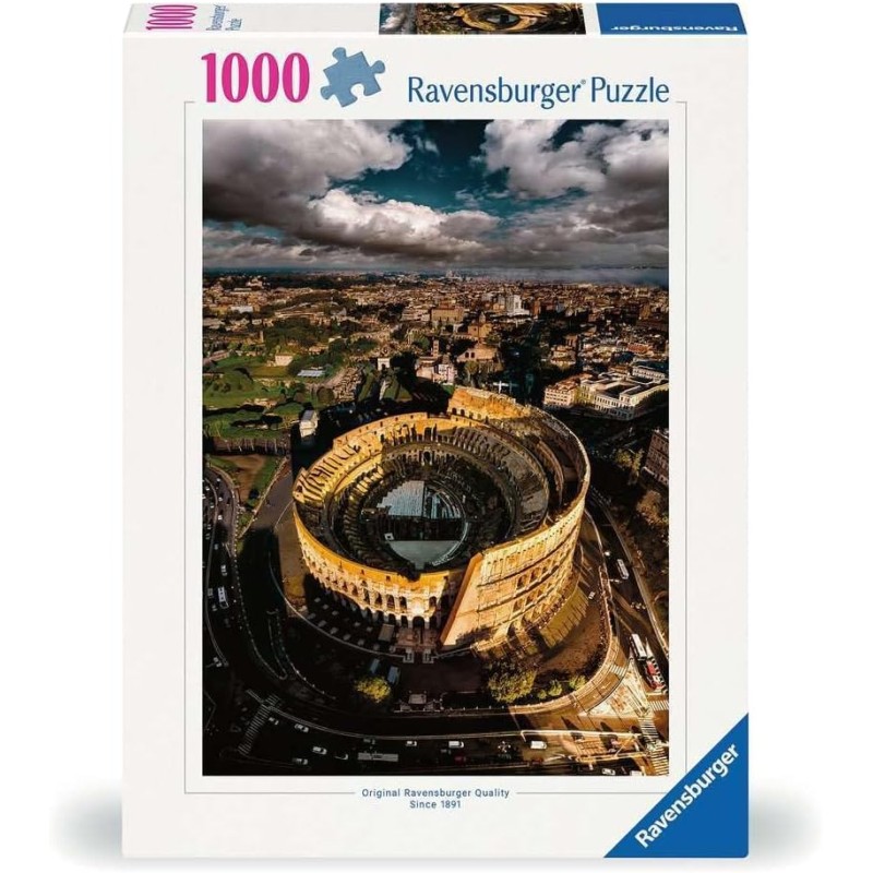 Ravensburger - Puzzle 1000 Pezzi Colosseo Di Roma​ | Puzzle 1000 Pezzi Paesaggi Con Una Misura Di 70x50 Cm | Regalo Per Adulti 