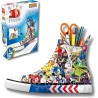 Ravensburger - Puzzle 3d Portapenne Sneaker Sonic | Puzzle 3d Bambini A Partire Dagli 8 Anni | Modellismo Da Costruire Bambini 