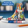 Ravensburger - Puzzle 3d Portapenne Sneaker Sonic | Puzzle 3d Bambini A Partire Dagli 8 Anni | Modellismo Da Costruire Bambini 