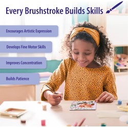 Ravensburger - Creart Serie D: Gli Amici Del Bosco | Dipingere Con I Numeri Bambini 18x24cm | Giochi Creativi Bambina 9 Anni | 