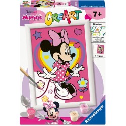 Ravensburger - Creart Serie E Disney Minnie | Kit Pittura Bambini | Dipingere Con I Numeri Include Tutto Il Necessario | Giochi