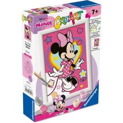 Ravensburger - Creart Serie E Disney Minnie | Kit Pittura Bambini | Dipingere Con I Numeri Include Tutto Il Necessario | Giochi