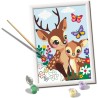 Ravensburger - Creart Serie D Adorabili Cerbiatti | Kit Pittura Bambini | Dipingere con I Numeri Include Tutto Il Necessario | 