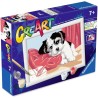 Ravensburger - CreArt Serie E: Cucciolo Affettuoso, Dipingere con i Numeri, Kit Pittura Bambini, Cornice Inclusa, Gioco Educati