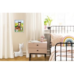 Ravensburger - Creart Serie D: Puledro Con Gattini | Dipingere Con I Numeri Bambini 18x24cm | Giochi Creativi Bambina 9 Anni | 