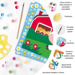 Ravensburger - Creart Serie Junior 2 x Fattoria | Kit Pittura Bambini | Dipingere Con I Numeri Include Tutto Il Necessario | Gi
