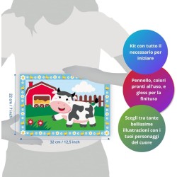 Ravensburger - Creart Serie Junior 2 x Fattoria | Kit Pittura Bambini | Dipingere Con I Numeri Include Tutto Il Necessario | Gi