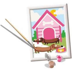 Ravensburger - Creart Serie E Cagnolino Trendy | Kit Pittura Bambini | Dipingere Con I Numeri Include Tutto Il Necessario | Gio