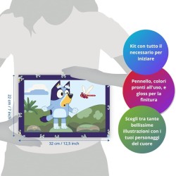 Ravensburger - Creart Serie Junior 2 X Bluey | Giochi Bambini 5 Anni | Dipingere con I Numeri | Regalo Bambino 5 Anni | Kit Pit