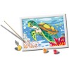 Ravensburger - Creart Tartaruga Marina | Kit Pittura Bambini | Dipingere Con I Numeri Include Tutto Il Necessario | Giochi Bamb