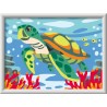 Ravensburger - Creart Tartaruga Marina | Kit Pittura Bambini | Dipingere Con I Numeri Include Tutto Il Necessario | Giochi Bamb