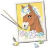 Ravensburger - Creart Serie D Cavallo Tra I Fiori | Kit Pittura Bambini | Dipingere Con I Numeri Include Tutto Il Necessario | 