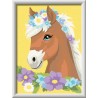 Ravensburger - Creart Serie D Cavallo Tra I Fiori | Kit Pittura Bambini | Dipingere Con I Numeri Include Tutto Il Necessario | 