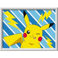 Ravensburger - Creart Serie D Pokémon Pikachu | Kit Pittura Bambini | Dipingere Con I Numeri Include Tutto Il Necessario | Gioc
