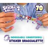 SkyCastle - Sticki Rolls Serie 2: Braccialetto | Braccialetti con etichette per bambine dai 5 anni con 70 sticker, colori assor