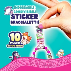SkyCastle - Sticki Rolls Serie 2: Braccialetto | Braccialetti con etichette per bambine dai 5 anni con 70 sticker, colori assor