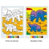 Ravensburger - CreArt: Libro da Colorare, Spaventosi Dinosauri, Bambini 5 anni, dipingere con i numeri, giochi educativi e di v