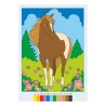 Ravensburger - CreArt: Libro da Colorare, Teneri Cavalli, Bambini 5 anni, Dipingere con i Numeri, Giochi Educativi e di Viaggio
