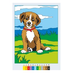 Ravensburger - CreArt: Libro da Colorare, Adorabili Cuccioli di animali, Bambini 5 anni, dipingere con i numeri, giochi educati