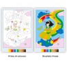Ravensburger - CreArt: Libro da Colorare, La fantastica terra arcobaleno, Bambini 5 anni, dipingere con i numeri, giochi educat